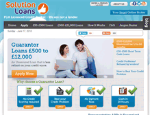 Tablet Screenshot of guarantor-loans.co.uk